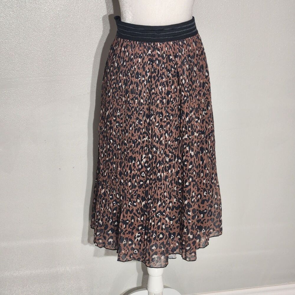 METROWEAR ANIMAL PRINT A-LINE SKIRT POLYESTER SIZE 2X